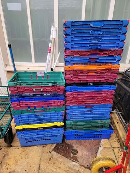 Photo of free Stackable plastic crates x 35 (Oxford OX1) #1
