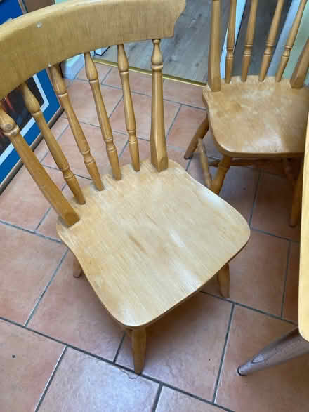 Photo of free Kitchen Table and 3 chairs (Dalkey) #2