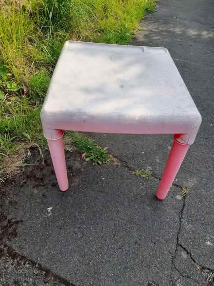 Photo of free Pink outdoor plastic table (Northend) #1