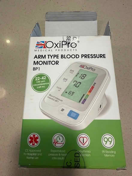 Photo of free Blood pressure monitor - arm type (Hitchin) #4