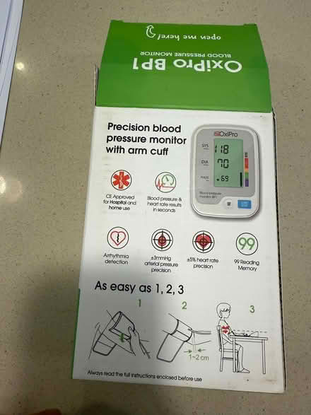 Photo of free Blood pressure monitor - arm type (Hitchin) #3