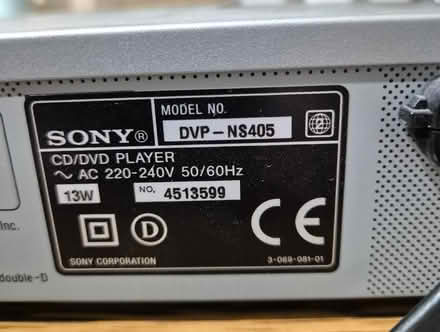 Photo of free Sony DVP-NS405 Silver DVD Player (Roundwood AL5) #4