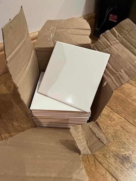 Photo of free White ceramic tiles (Penrith CA11) #1