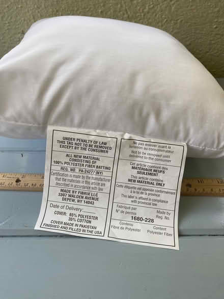 Photo of free Pillow insert (Nr Fresh Pond & Mt Auburn Cem.) #2