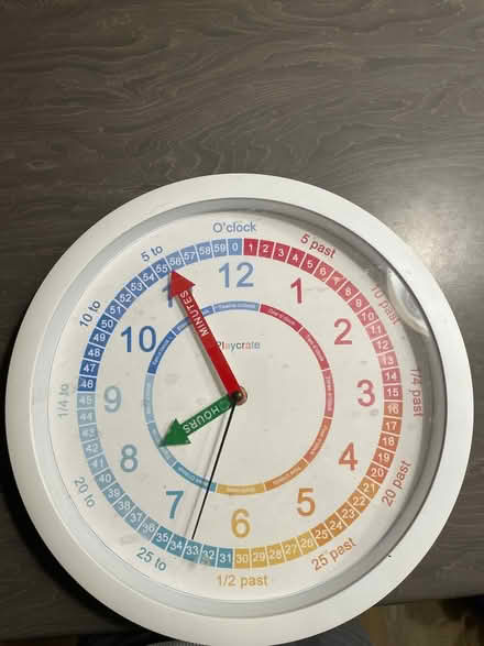 Photo of free Kids wall clock (Bidford on avon B50) #1