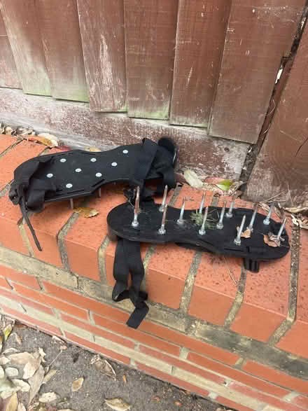 Photo of free Shoes for aerating grass lawn (Sw20 8np) #1