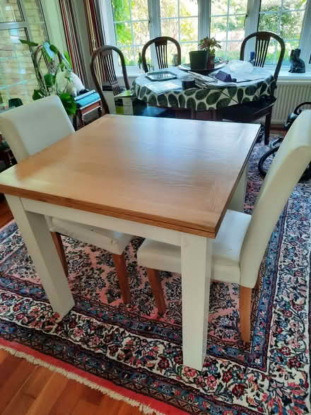 Photo of free Extending Table & Two Chairs (Englefield Green TW20) #1