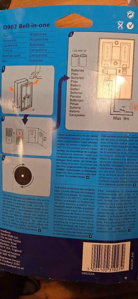 Photo of free Electric door bell - unused (Camberwell- SE5) #2