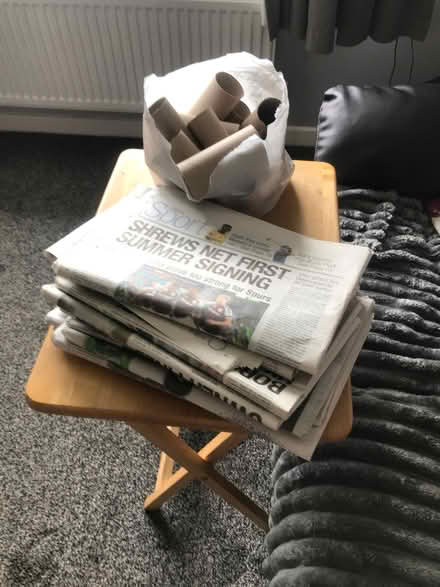 Photo of free Newspaper and toilet rolls (Horsehay TF4) #1