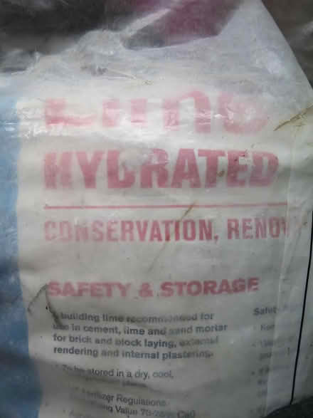 Photo of free Hydrated Lime - Almost A Full Sack (Springbourne BH1) #1