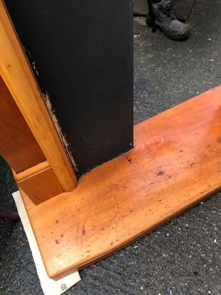 Photo of free Brown wooden fireplace screen (Chessington) #3