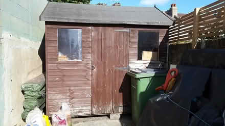 Photo of free Wooden garden shed 8' x 6' (Plumstead Common SE18) #1