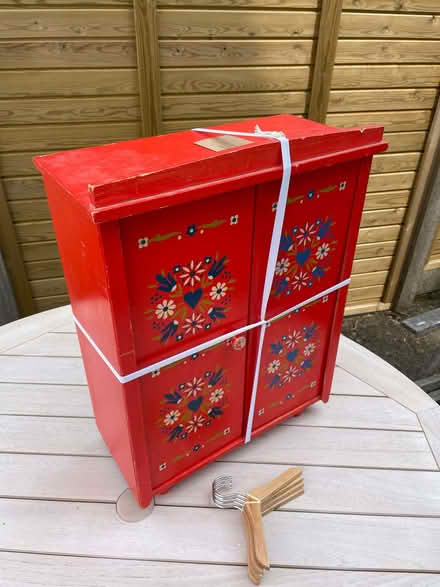 Photo of free For renovation: doll's folkart wardrobe (West Malvern CP WR14) #1