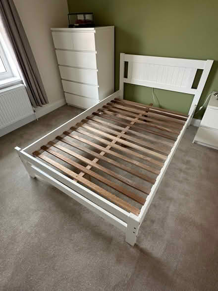Photo of free Small double bed frame and mattress (East Bergholt CO7) #3