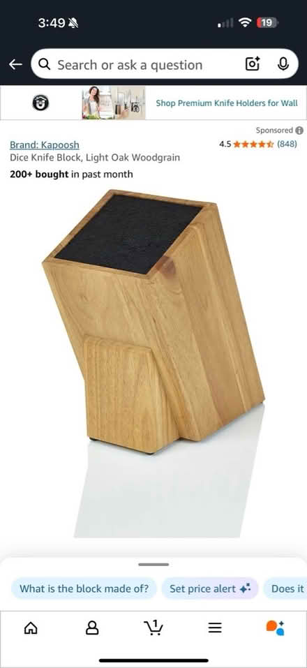 Photo of free Knife block - used. Not new (Teaneck) #2