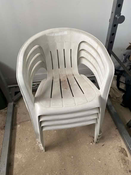 Photo of free plastic garden chairs (Haddenham HP17) #1
