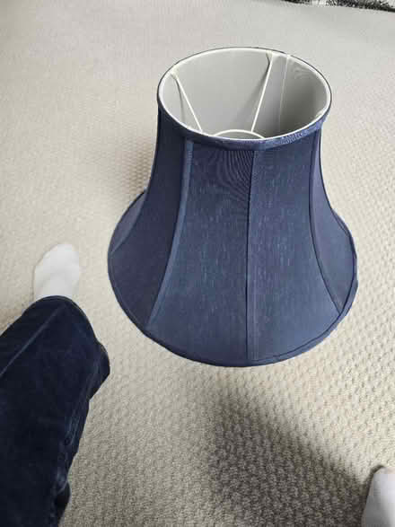Photo of free Navy blue lampshade shade (SW15) #1