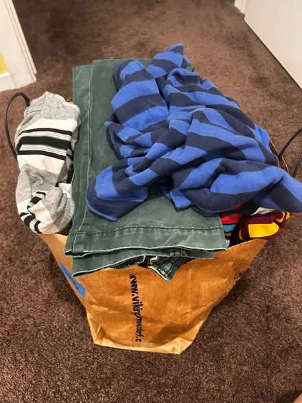 Photo of free Bag of boy 7T clothes (Downtown Sunnyvale) #1