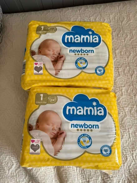 Photo of free 2 packs Mamia newborn dipers (2-5 kg) (New Marston OX3) #1
