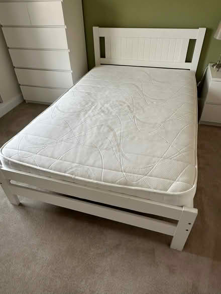 Photo of free Small double bed frame and mattress (East Bergholt CO7) #2