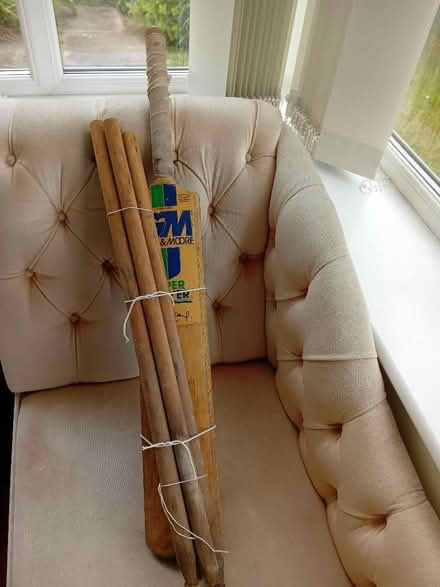 Photo of free Cricket bat and 4 stumps. (Hingham NR9) #1