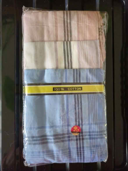 Photo of free 12 men's cotton hankies (Castlefields SY1) #1