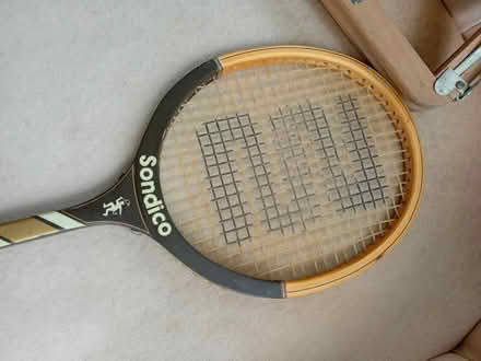 Photo of free Squash racket & press (Hingham NR9) #2