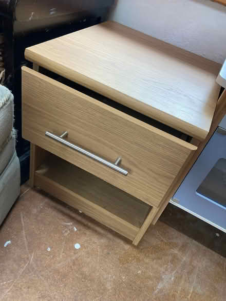 Photo of free Bedside table Oak Veneer (Skirwith CA10) #1