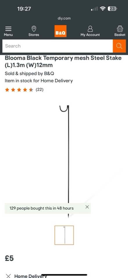 Photo of Clothes rack or metal garden poles (Wilmslow) #2