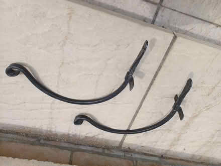 Photo of free Pair of hanging basket brackets. Unused, very sturdy. (Fareham PO16) #1