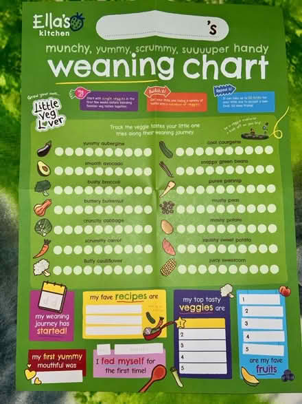 Photo of free Ella’s kitchen weaning chart (CV21LP) #1