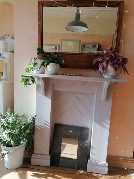 Photo of free Painted wooden fireplace cover (Northfield B31) #2