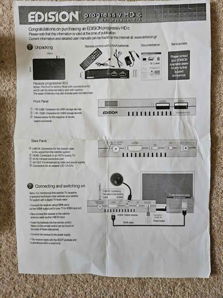 Photo of free 32" tv and Freesat receiver (Moorfields) #3