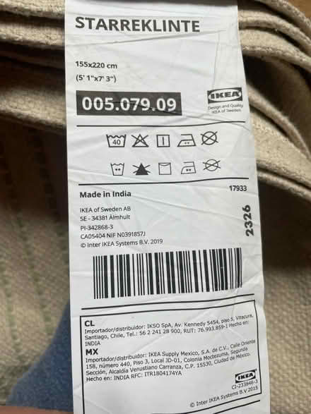 Photo of free huge IKEA rug (Alcester Lanes End B14) #2