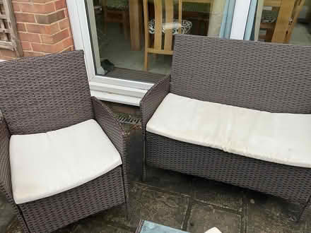 Photo of free Outdoor rattan furniture cushions (Barnham) #1