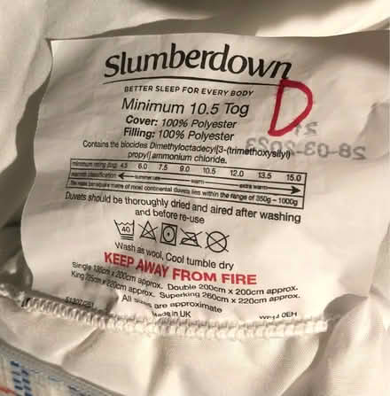 Photo of free Double Duvet 10.5 (South Malling BN7) #1