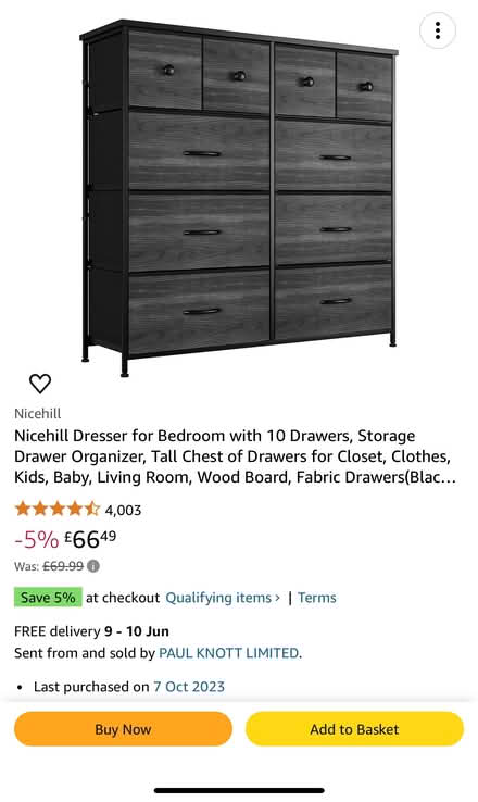 Photo of free Storage drawer (Reading, RG31) #3