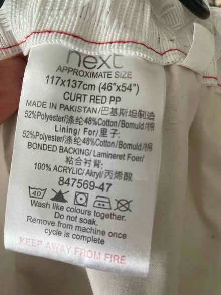 Photo of free Next- Red curtains (Childwall L25) #3