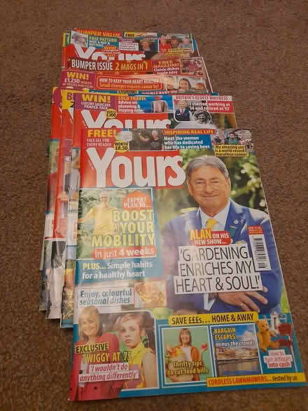 Photo of free Bundle of 11 Yours magazines used (ME14 near Penenden Heath) #1