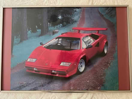 Photo of free Framed poster Lamborghini Countach (Montrose) #1