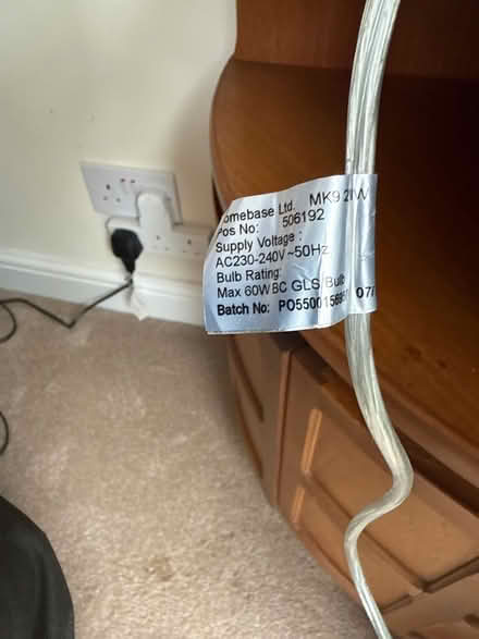 Photo of free Table lamp (Kingsteignton) #3