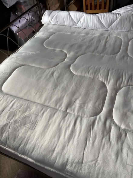 Photo of free King size metal bed with mattress (Moorfields) #2