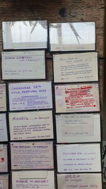 Photo of free Box of nearly 100cassette tapes mostly recorded, some blanks (Llandrindod LD1) #2