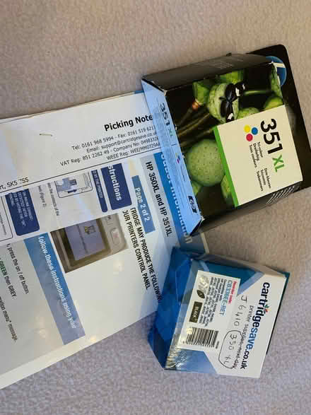 Photo of free PRINTER INKS, CARTRIDGES.... 351 & 350 XL brand new/ unused. (Eathorpe CV33) #1
