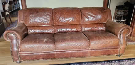 Photo of free Natuzzi Italian leather couch (Broadview) #1