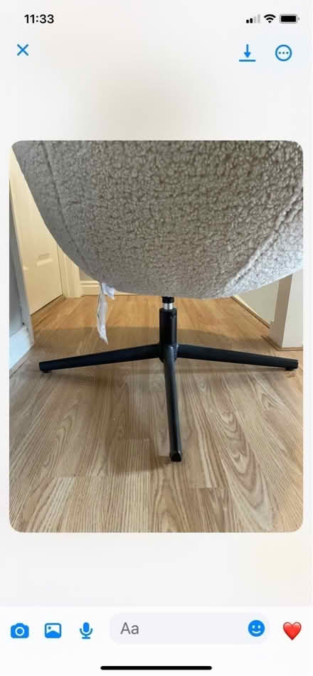 Photo of free Dunhelm Egg Cocoon Swivel Chair (GU52) #2