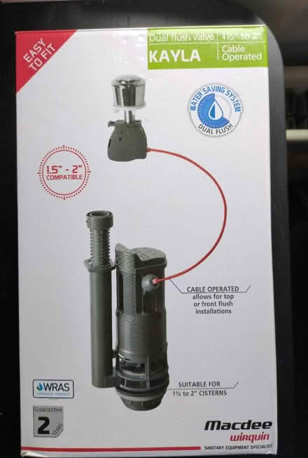 Photo of free Macdee dual flush valve (HP22 Halton Camp) #1
