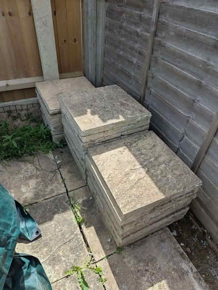 Photo of free Used paving slabs in various colours (Little Downham CB6) #1