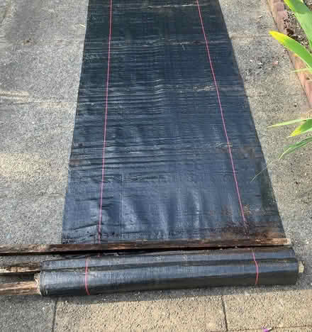 Photo of free 90' Black woven plastic sheeting (Fremont) #2