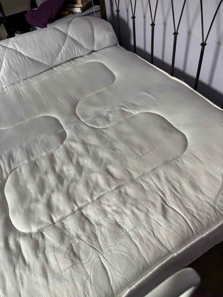 Photo of free King size metal bed with mattress (Moorfields) #1